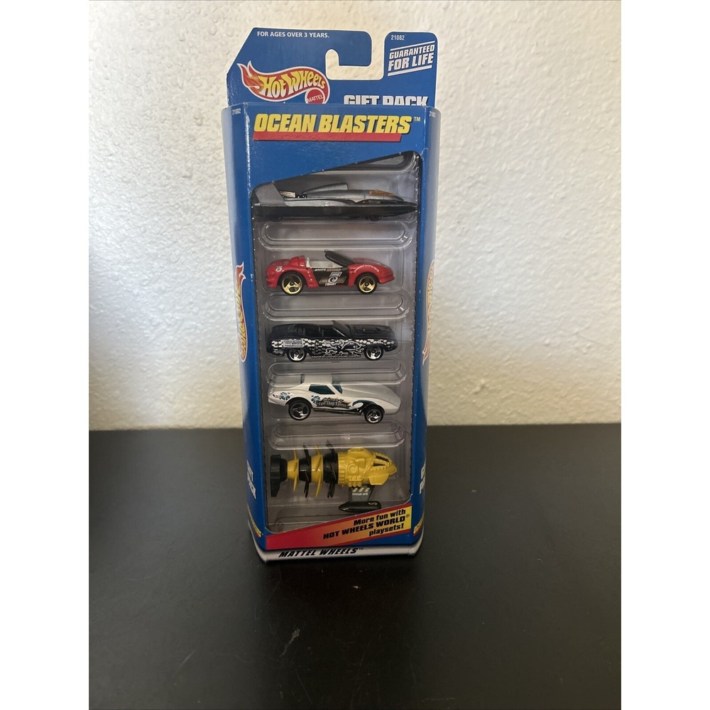Hot Wheels Ocean Blasters Gift Pack 1998 For Cast Vehicle Set Rescue Unit Sub